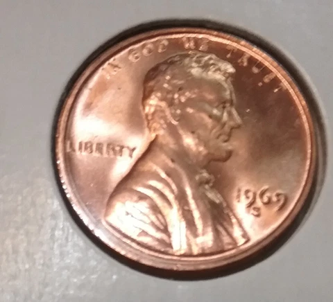1969 Lincoln Memorial Cent  S - BU - Uncirculated Cover