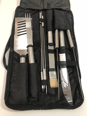 Picnic At Ascot 9 Piece Stainless Steel Grill BBQ Barbeque Set New - Image 1 of 4