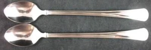 Grupo de 2 cucharas de té heladas de acero inoxidable Reed and Barton Mendon - Imagen 1 de 6