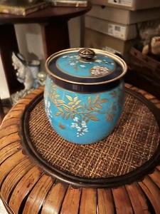Minton Turquoise Biscuit Jar c.1873 to 1912 - Picture 1 of 18