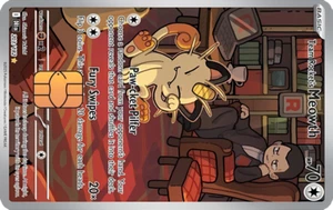 Meowth 203/182 Team Rocket Destined Rival Credit Debit sticker holographic - Picture 1 of 2