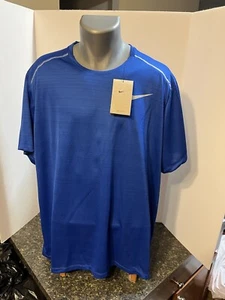 Camiseta para hombre Nike Running azul real XXL poliéster - nueva con etiquetas - Imagen 1 de 16