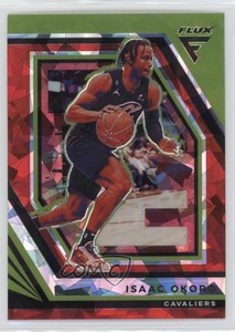 2022-23 Panini Flux Red Cracked Ice Prizm Isaac Okoro #33