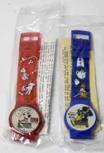 Vintage Disney's Beauty & the Beast Dalmations Watch Lot Digital New In Package! - Picture 1 of 2