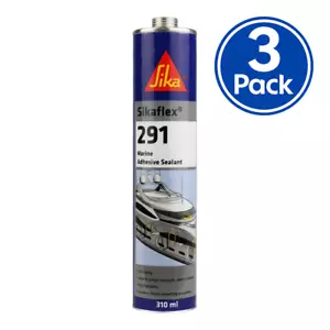 Sikaflex 291 Marine Adhesive Sealant 310ml White Wood Metal Paint Primers x 3 - Picture 1 of 1