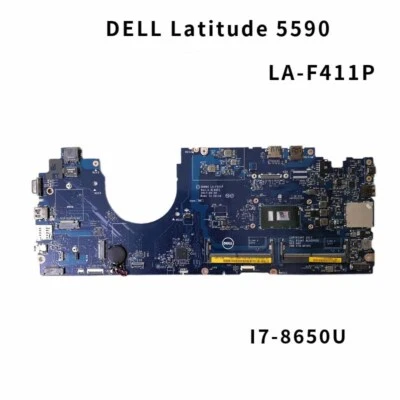 GKGF4 For DELL Latitude 5590 Laptop Motherboard I7-8650U LA-F411P - Image 1 of 4