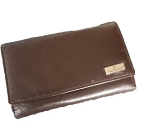 Via Conditti Women's Purse Genuine Leather Card Wallet Brown VGC - Picture 1 of 9