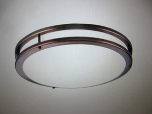 Progress Lighting 14 in. CTC COMM Collection 23W Urban Bronze LED Flush Mount - Picture 1 of 7