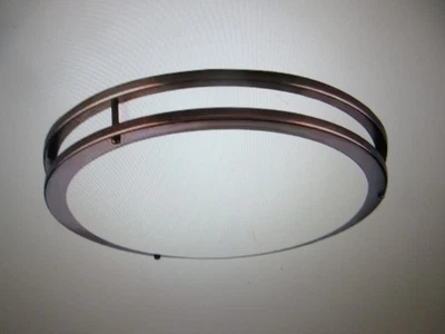 Progress Lighting 14 in. CTC COMM Collection 23W Urban Bronze LED Flush Mount - Image 1 of 4