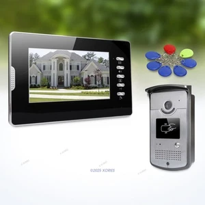 7" Video Door Intercom System with Mute Mode for Home Security for House/ Flat - Picture 1 of 5