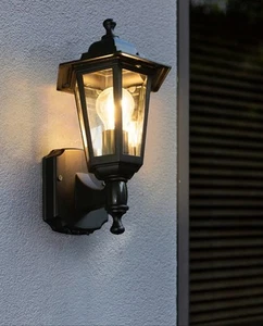 LUTEC-Motion Sensor Outdoor Wall Light, Dusk to dawn, Waterproof Metal - Picture 1 of 8