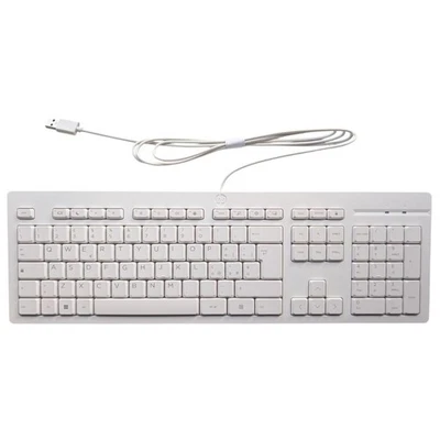 HP 125 Wired Keyboard White QWERTY Italian Layout USB for Laptop PC Windows 11 - Image 1 of 4