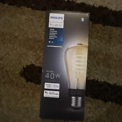 Philips Hue White Ambiance Filament ST19 Bluetooth LED Smart Bulb - Image 1 of 4
