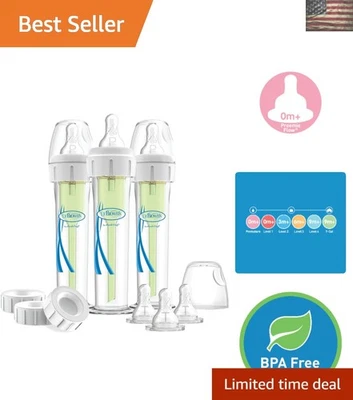 AccuFeed 60cc Baby Bottles with Anti-Colic System - Includes Preemie Nipples - Image 1 of 4