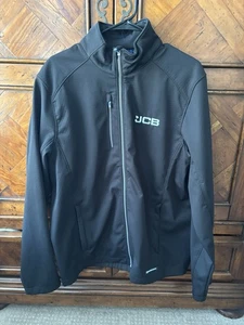 Cutter & Buck Men's Medium Fleece Jacket Warm & Lined JCB Logo Black Zip Large - Picture 1 of 4