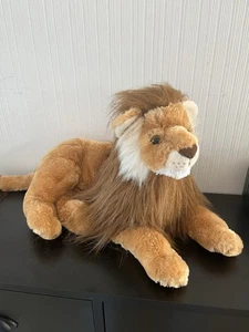 Wild Republic Lying Down Lion Plush Toy - Picture 1 of 6