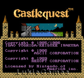 Castlequest - NES Nintendo Game Castle Quest