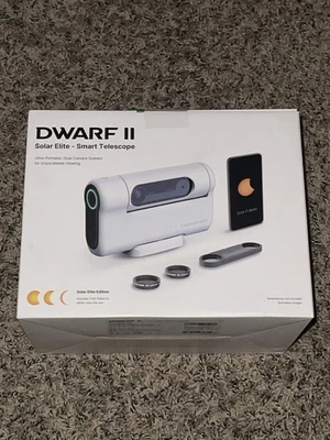 DWARF II Solar Elite Smart Telescope Solar with Solar Filters New Open Box - Image 1 of 3
