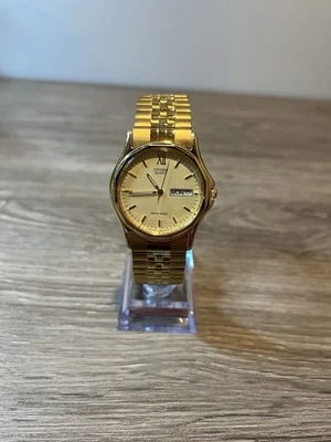 Citizen 5500 Vintage Tono Dorado Día Fecha Foto 1 de 4