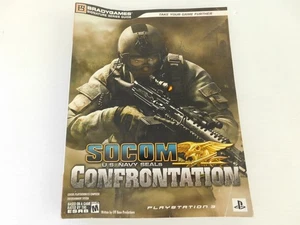 BRADYGAMES SOCOM US NAVY SEALS CONFRONTATION W/ POSTER STRATEGY GUIDE (CYD30) - Picture 1 of 4