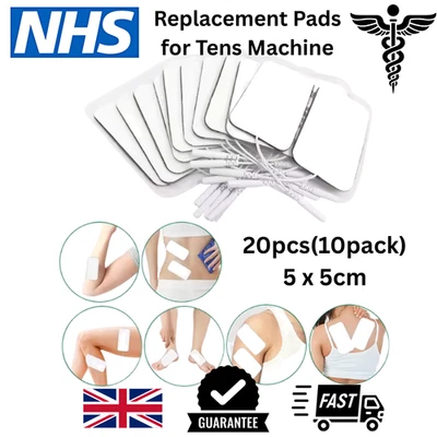 20PCS Tens Machine Replacement Electrode Massager Pads Self-Adhesive Reusable F - Image 1 of 4