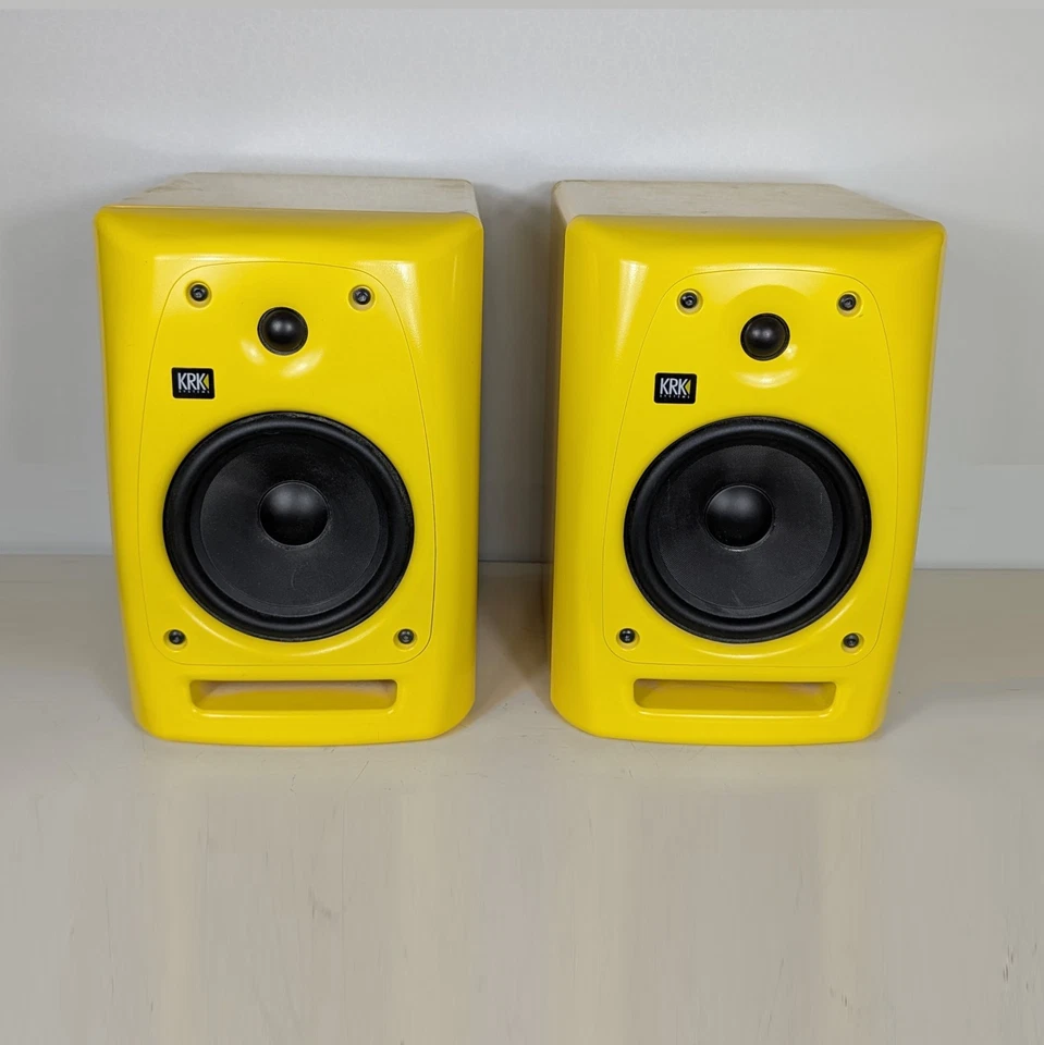Altavoces de audio activos monitores de estudio KRK Rokit 6 RPG2 amarillos de edición limitada Foto 1 de 4