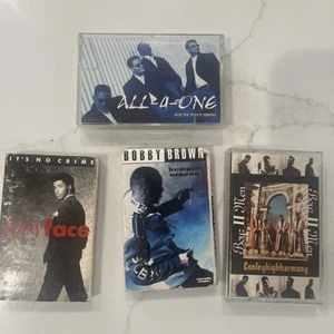 90s R&B cassette tapes lot Bobby Brown Babyface All-4-One Boyz II Men Tested - Picture 1 of 7