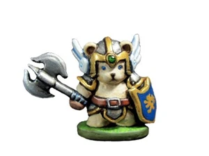Teddy Bear Knight wDouble Ax Aurora Model Miniatures Metal Figure CT-040 - Picture 1 of 7