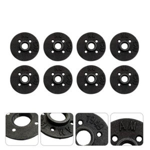 8 Pcs Galvanized Pipe Flange Steel Pipe Flange Flange Fixed Base - Picture 1 of 12