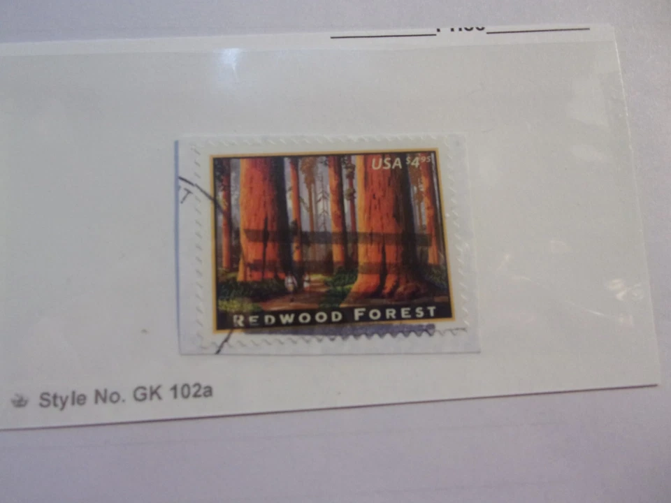 USA Used, 2009 Issue, $4.95 Redwood Forest Scott #4738. - Image 1 of 1