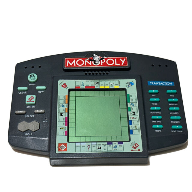 1999 Hasbro Handheld Monopoly Electronic Video Game R7473