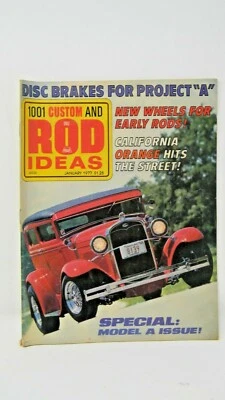 1001 Custom and Rod Ideas Magazine January 1977 - Special Model A Issue - Image 1 of 2