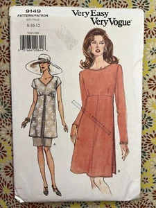 Very Easy Very Vogue Schnittmuster 9149 Misses' Kleid Größe 8-12 FF UNGESCHNITTEN - Bild 1 von 2