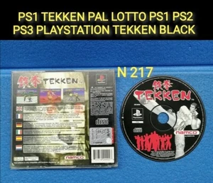 PS1 TEKKEN PAL LOTTO PS1 PS2 PS3 PLAYSTATION TEKKEN BLACK - Foto 1 di 3