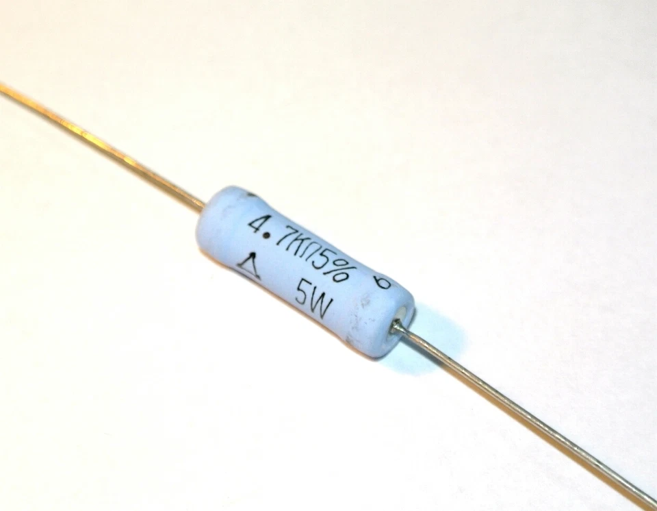 4.7K 5W 5% Matsushita Resistor ERG5SJ472 4K7 24x8mm  [QTY=2pcs] - Image 1 of 1