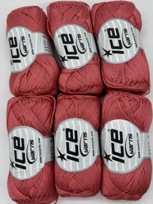 Хлопковая пряжа Camilla «Коралл» 6 мотков #575 - Изображение 1 из 2