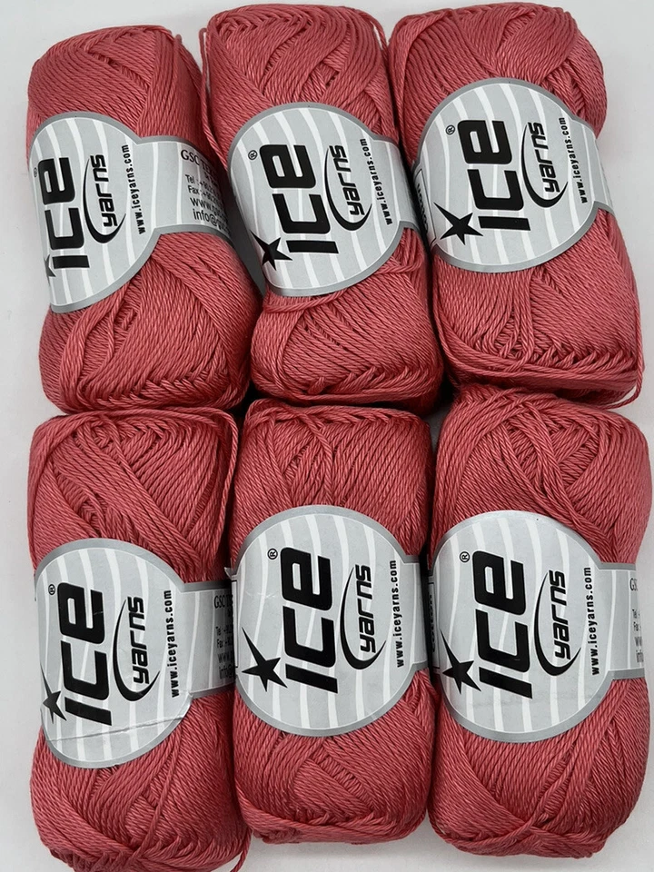 Fio de algodão Camilla "coral" 6 novelos #575 - Imagem 1 de 2