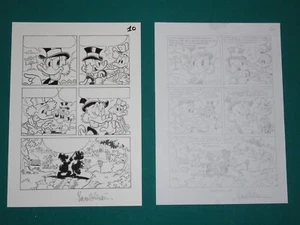 Lara MOLINARI Original Comic Art Classici Disney 533 OK QUACK TURISTA SPAZIALE - Picture 1 of 3