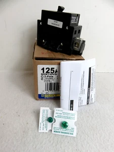 Square D QOM125VH Leitungsschutzschalter 2-polig 125 AMP Hauptschalter - Bild 1 von 4