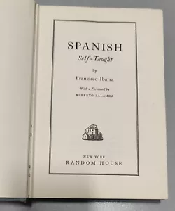 Spanish Self-taught. Book by Francisco Ibarra 1941 - Picture 1 of 3