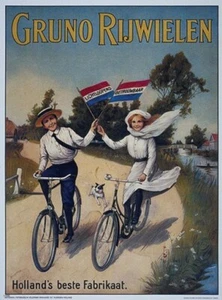 BICYCLE VINTAGE AD POSTER Rijwielen RARE HOT NEW 2 - Picture 1 of 1
