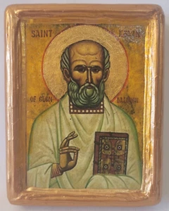 Saint Kevin Coemgen of Glendalough Roman Catholic And Eastern Orthodox Icon - Picture 1 of 6