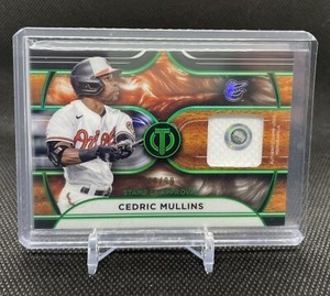 Cedric Mullins 2022 Topps Tribute #70/99 Green Stamp Of Approval Relic Orioles
