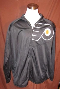 Philadelphia Flyers Full-Zip Track Jacket, GIII, Polyester, Black, Size 4XL, EUC - Picture 1 of 5