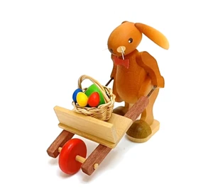 ERZI Erzgebirge Pascua - Conejo con carro de Pascua - Rareza - NUEVO & EMBALAJE ORIGINAL - Imagen 1 de 2