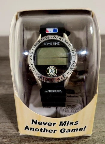 Oakland  Athletics MLB Game Time Schedule Watch  With Boxes Cover