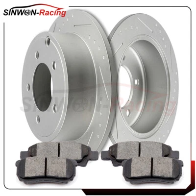 Rotores de freno y pastillas de cerámica para Chrysler 200 2011 2012 2013 2014 disco ranurado Foto 1 de 4