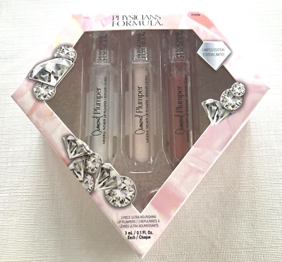 Physicians Formula Champagne Kisses Diamond Lip Plumper Mini Trio 3pc Kit New  - Image 1 of 4