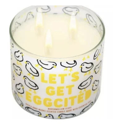 BATH AND BODY WORKS LET'S GET EGGCITED CANDLE 3 WICK LARGE SCENTED EASTER NEW - Image 1 of 2