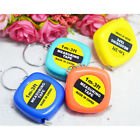 2X Easy Keychain Retractable Ruler Tape Measure Small Mini Portable Pull RulWR